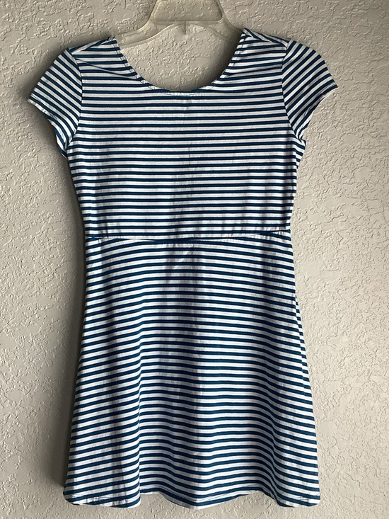 Simply Styled Other - Simply Styled Blue & White Striped Short Sleeve Knit Dress